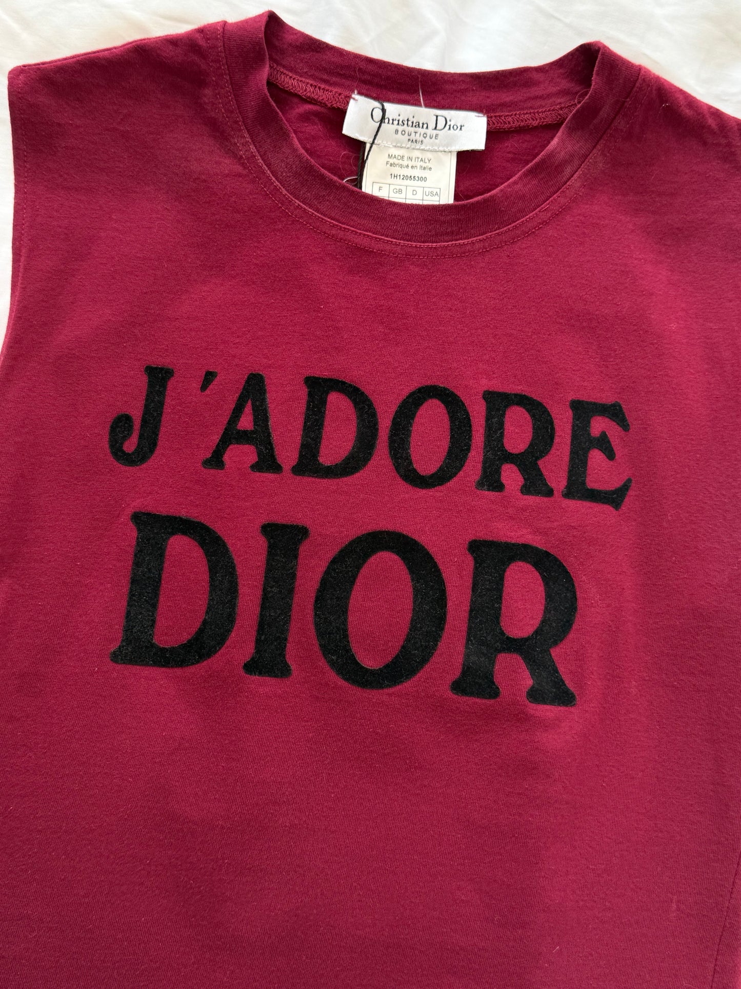 Christian Dior "J'Adore Dior" sleeveless top