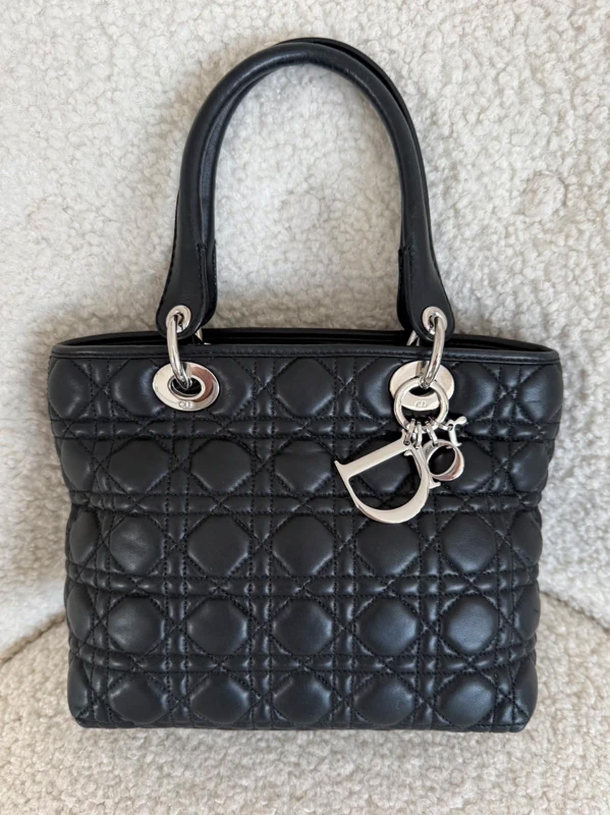 Christian Dior Lady Dior Medium Bag Black Cannage