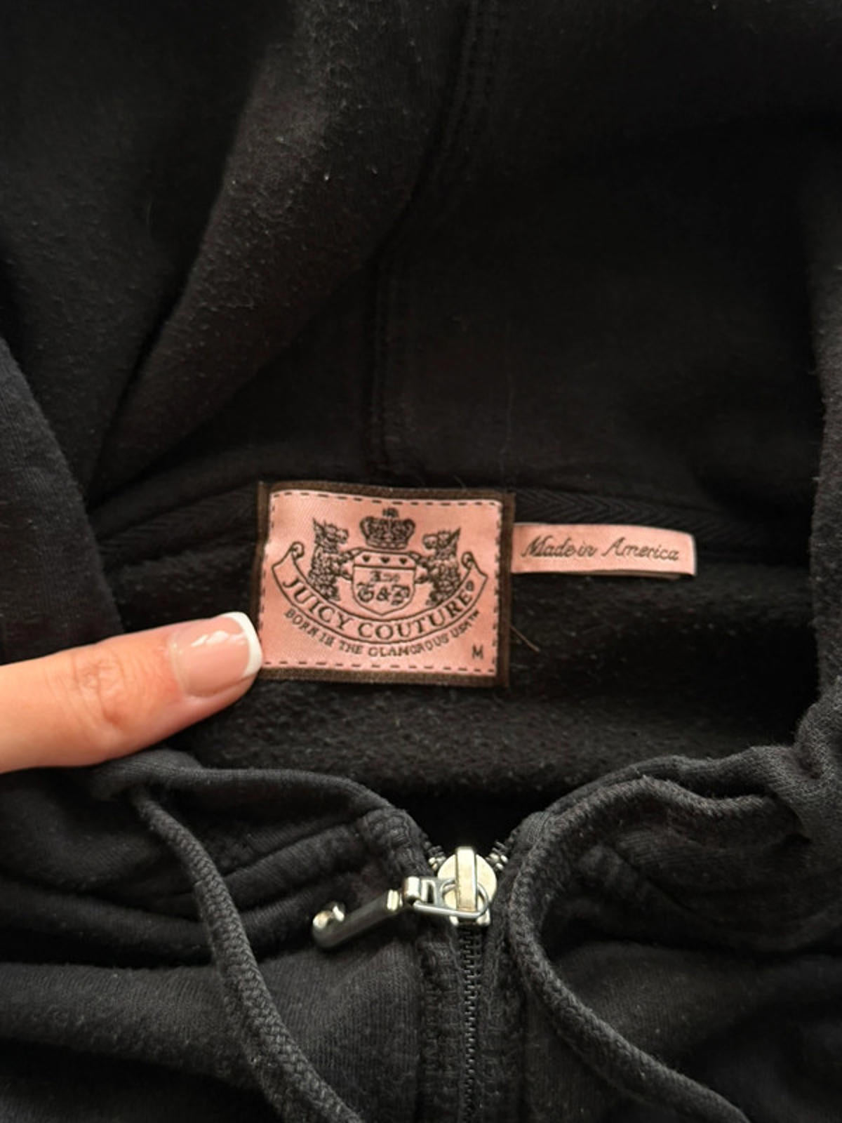 Juicy Couture black embellished tracksuit set