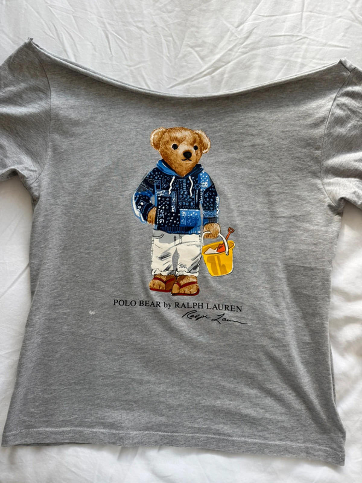 Ralph Lauren Grey Polo Bear Tee
