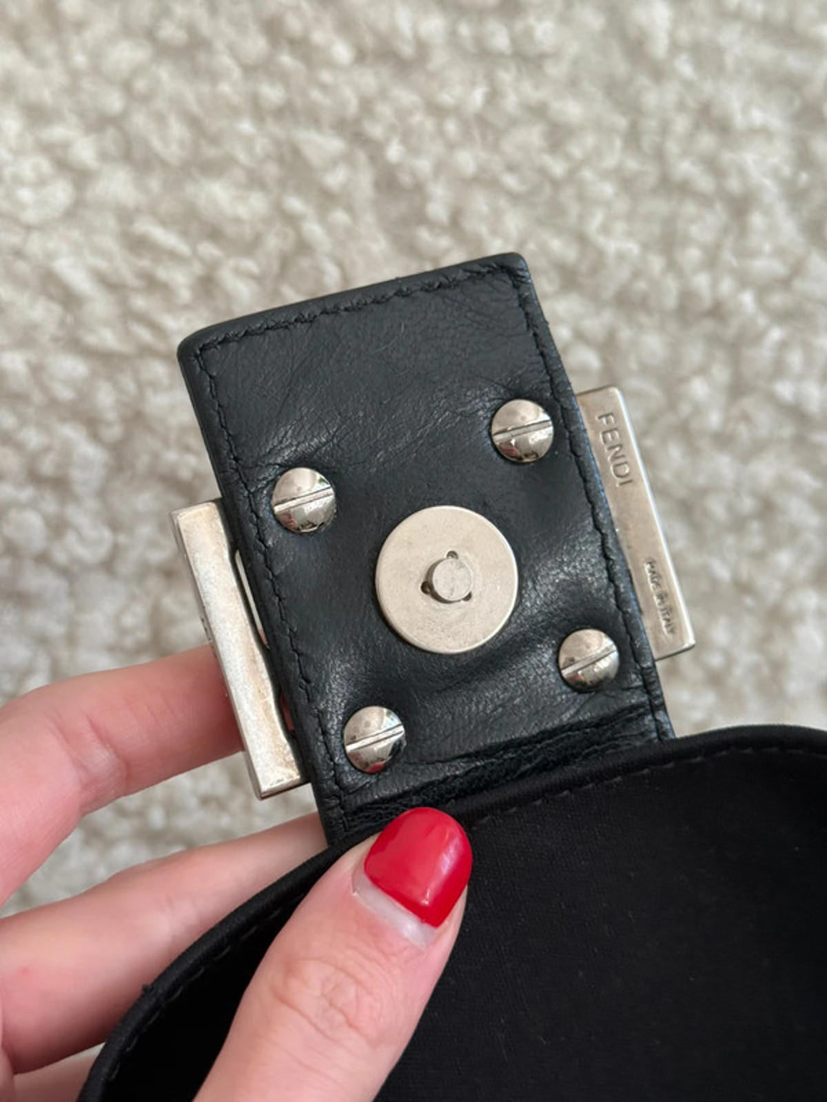 Fendi Baguette Black Shoulder Bag