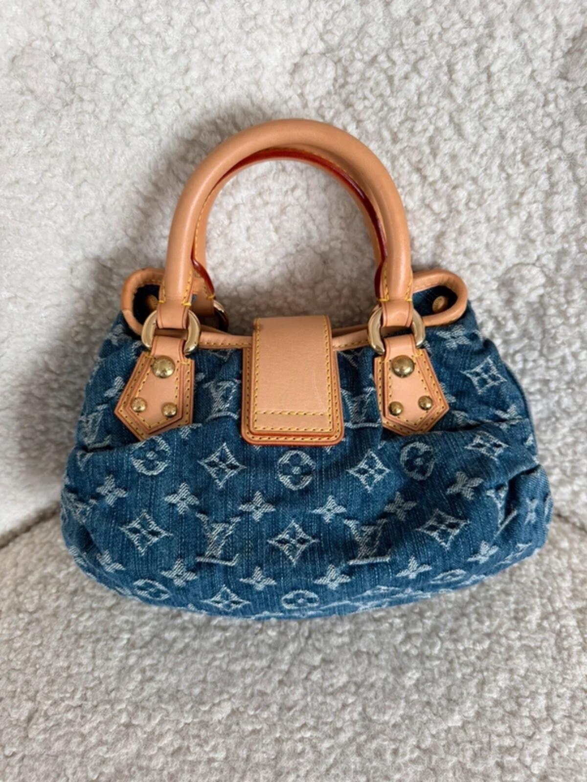 Louis Vuitton Monogram Denim Mini Pleaty Bag