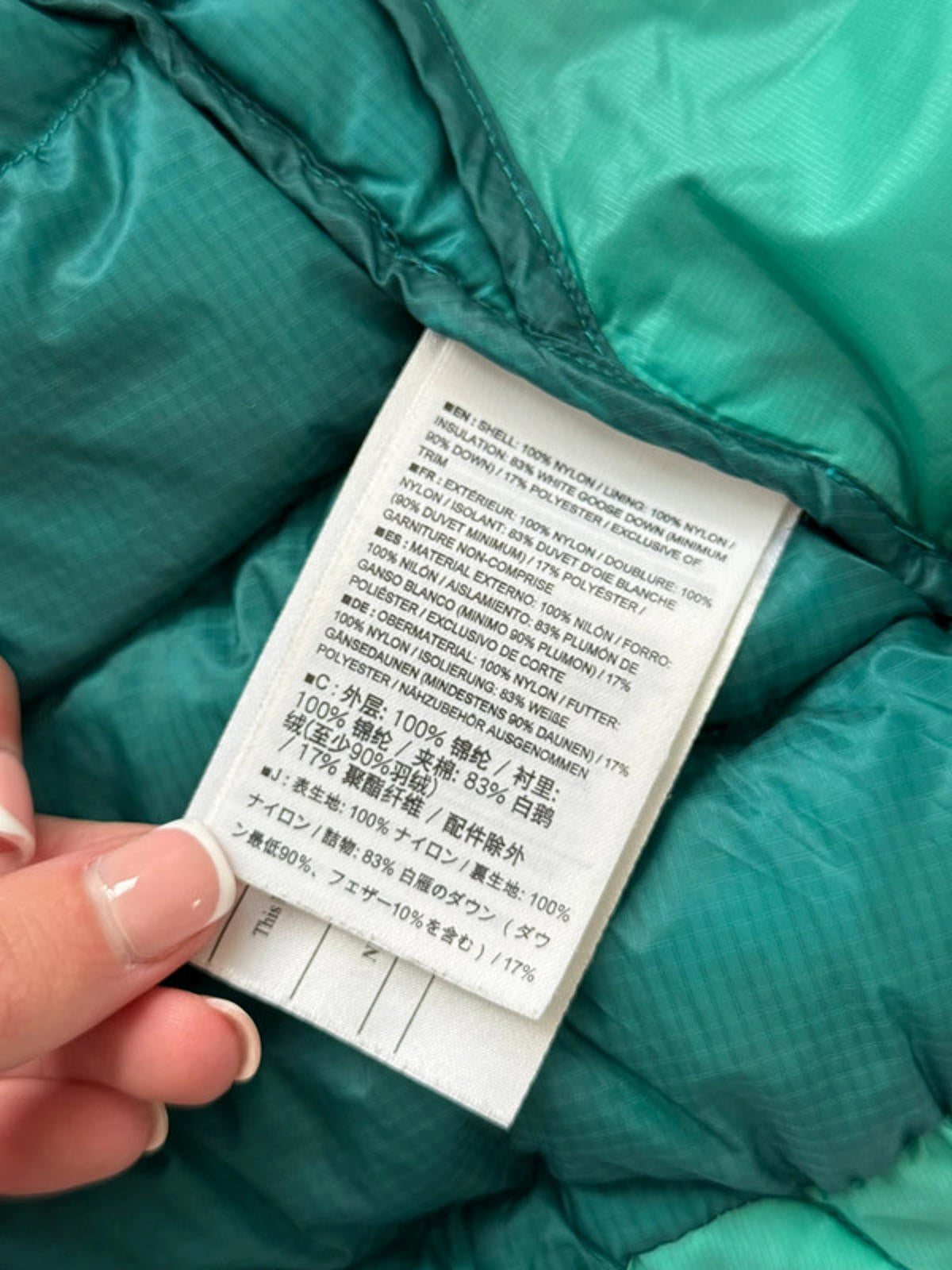 Arc’teryx Bright Teal Down Jacket