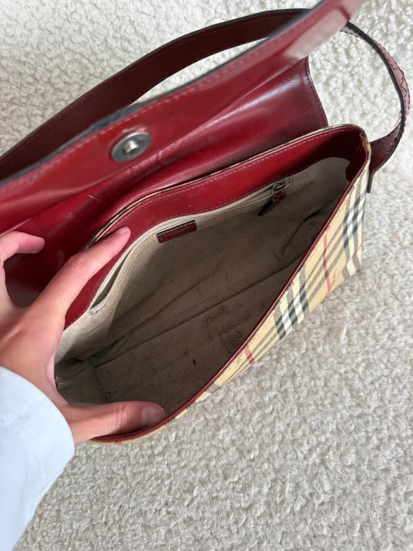 burberry nova check shoulder bag