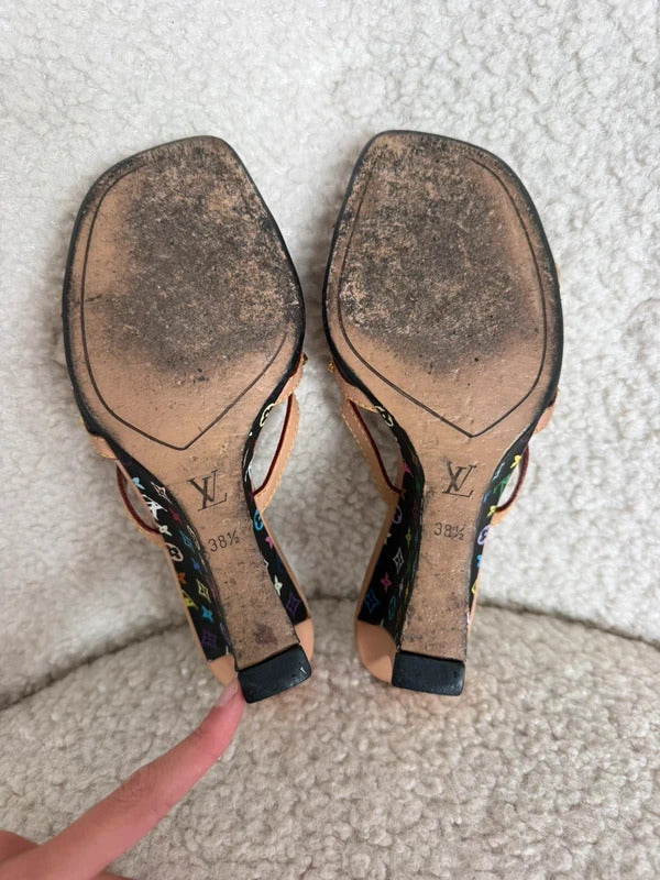 Louis Vuitton x Takashi Murakami Bow Wedge Sandals