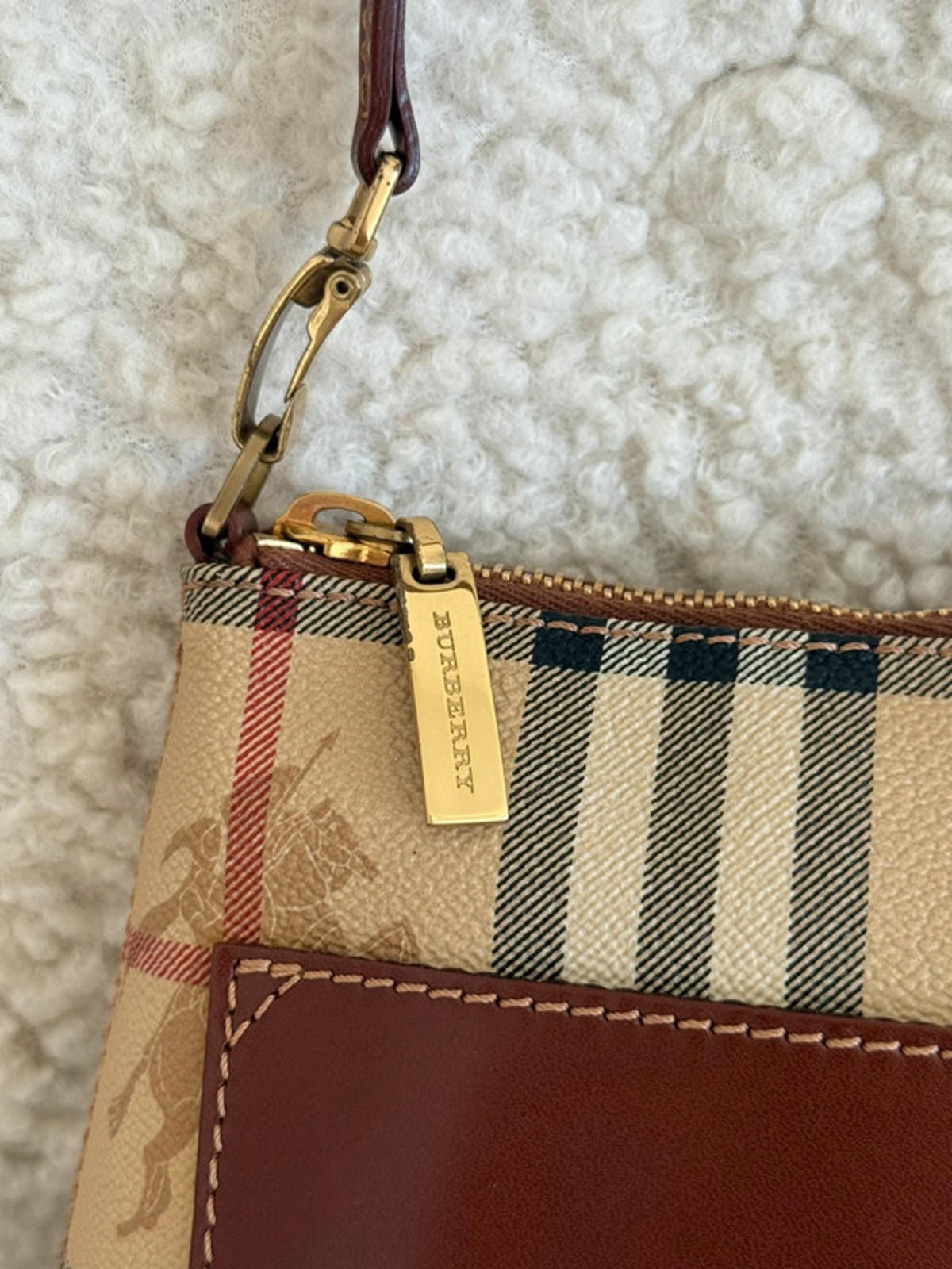 Burberry London Check small shoulder bag