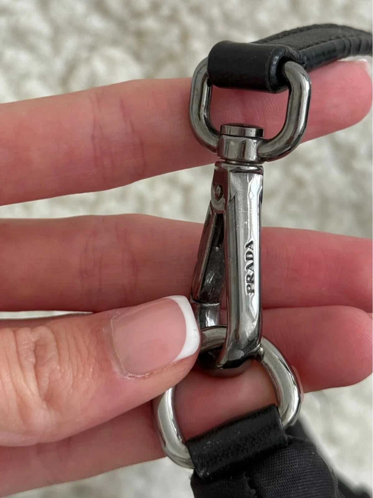 Prada Tessuto Ruched Nylon Mini Shoulder Bag