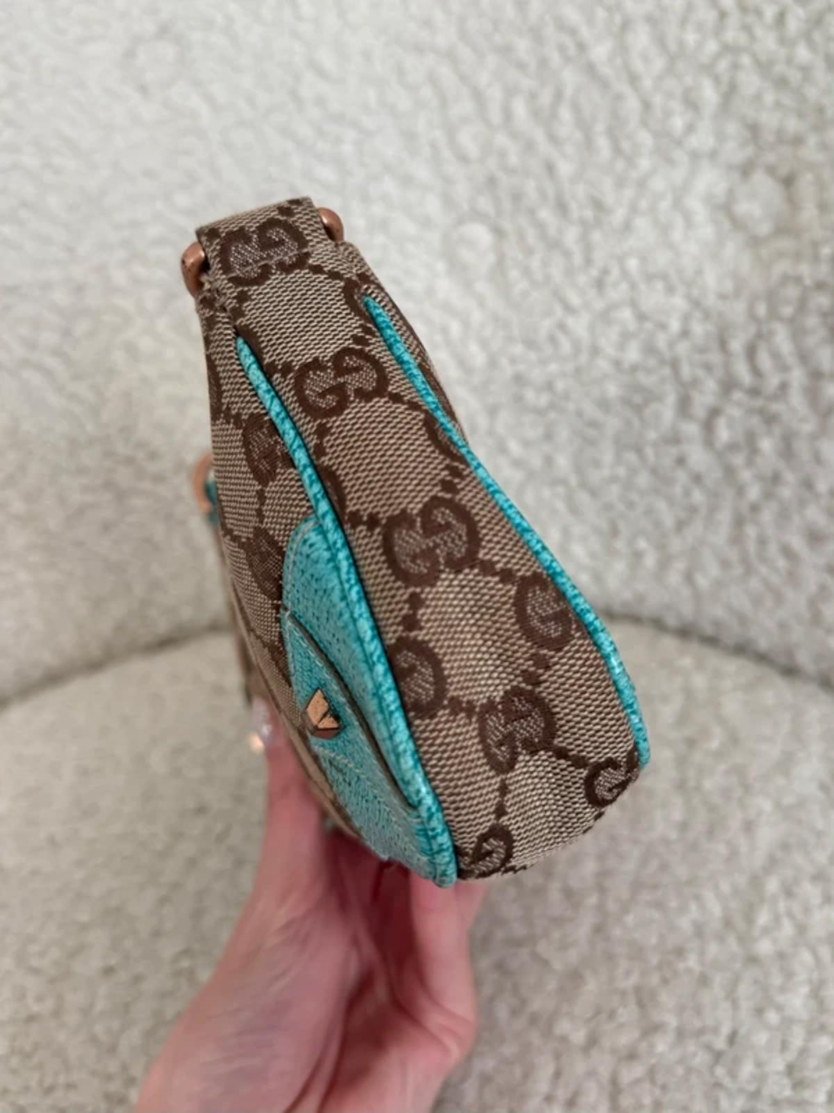 Gucci GG Monogram Nailhead Pochette
