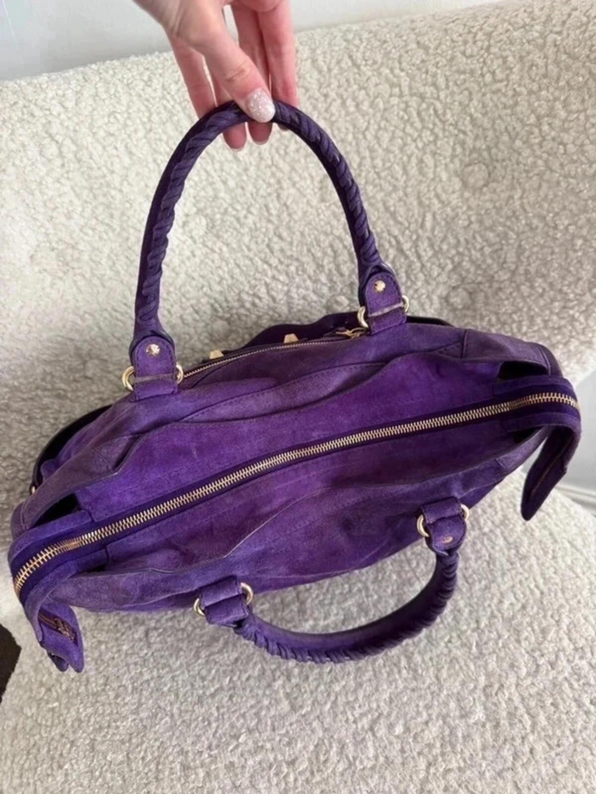 Balenciaga Giant 12 Motorcycle City bag in Ultra Violet suede