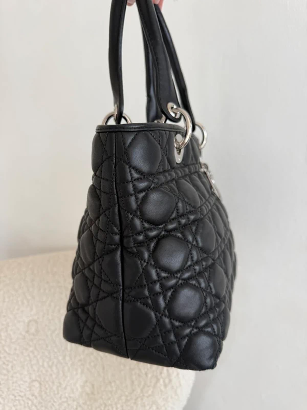 Christian Dior Lady Dior Medium Bag Black Cannage