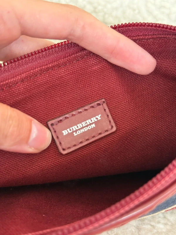 Burberry Union Jack Denim Pochette Shoulder Bag