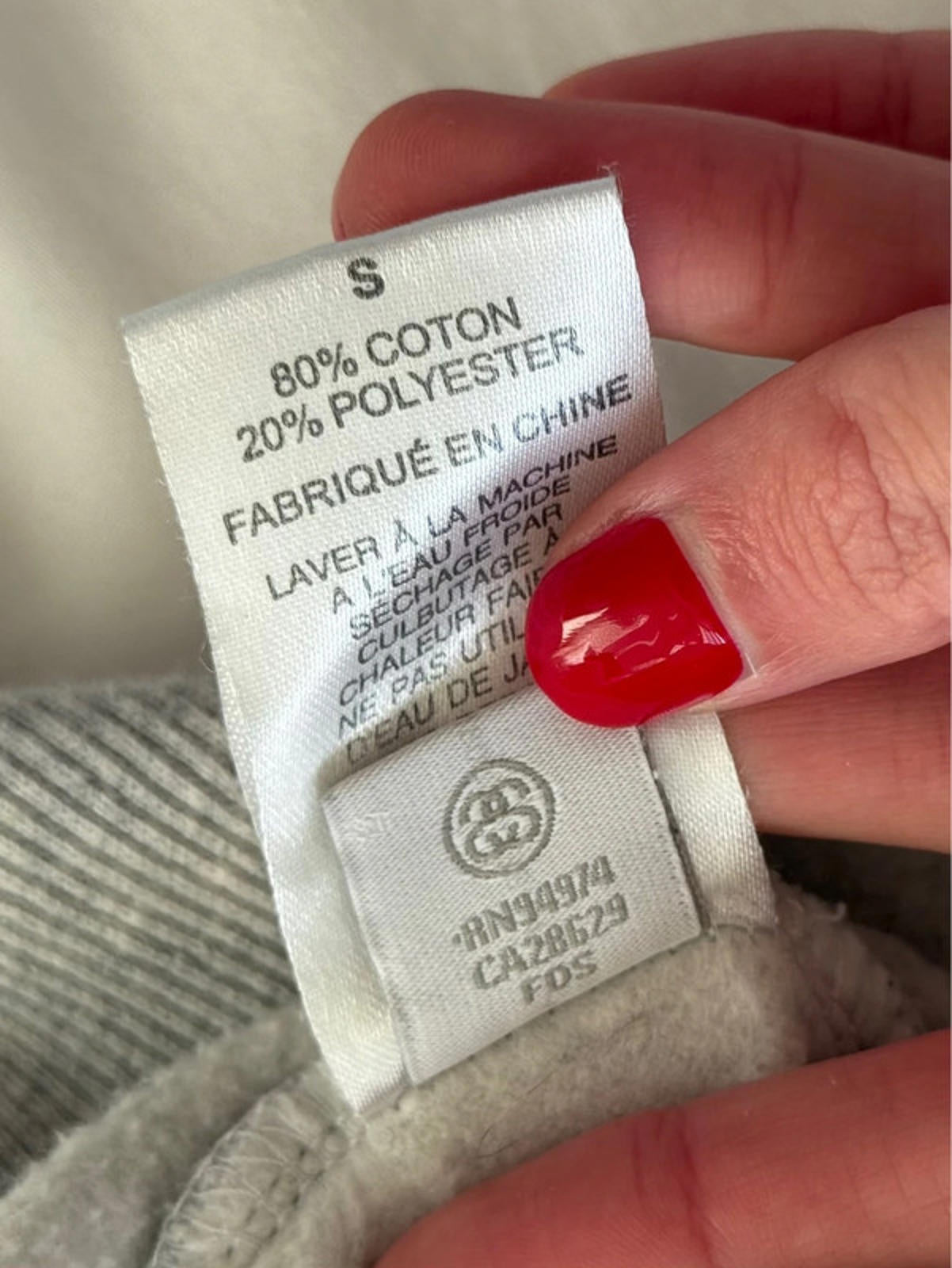 Stüssy grey crewneck sweatshirt