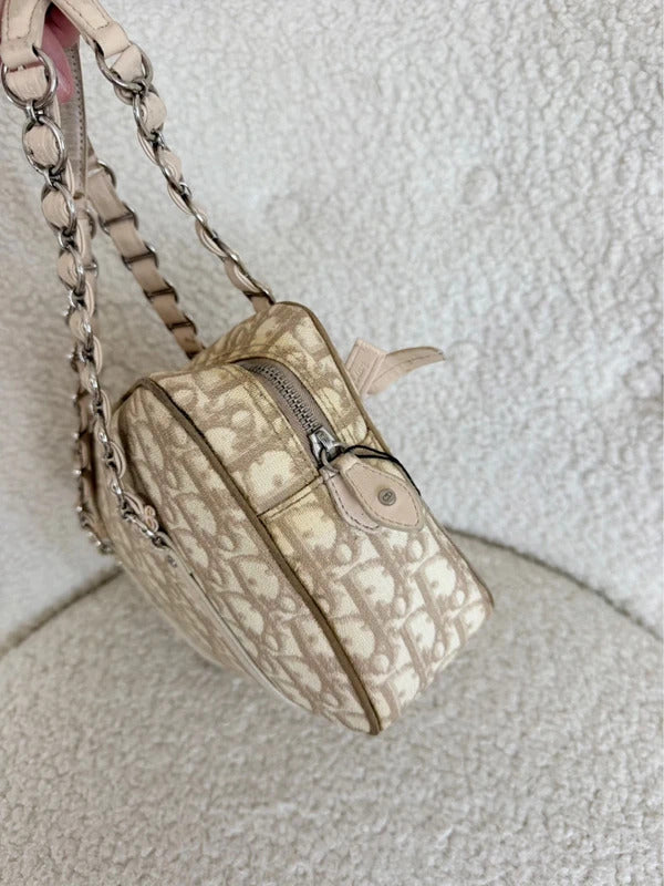 dior trotter romantic shoulder bag beige