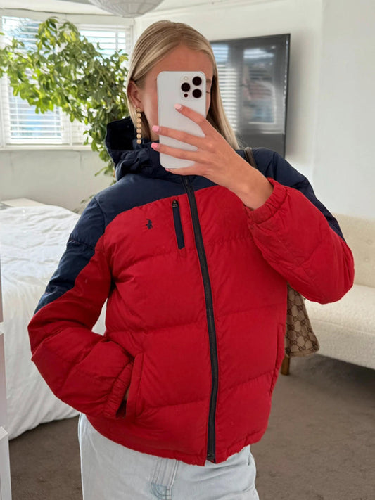 Red & Navy Polo Ralph Lauren Puffer Jacket