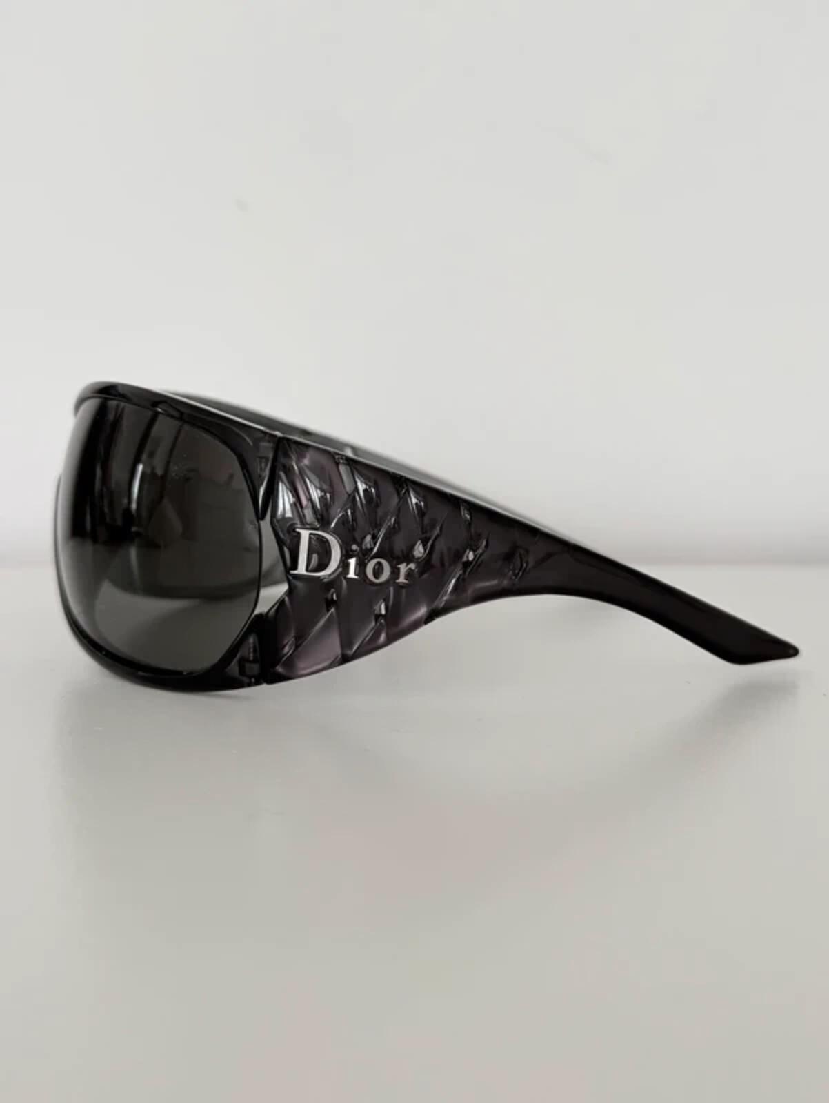 Dior Black Ribbon Shield Sunglasses