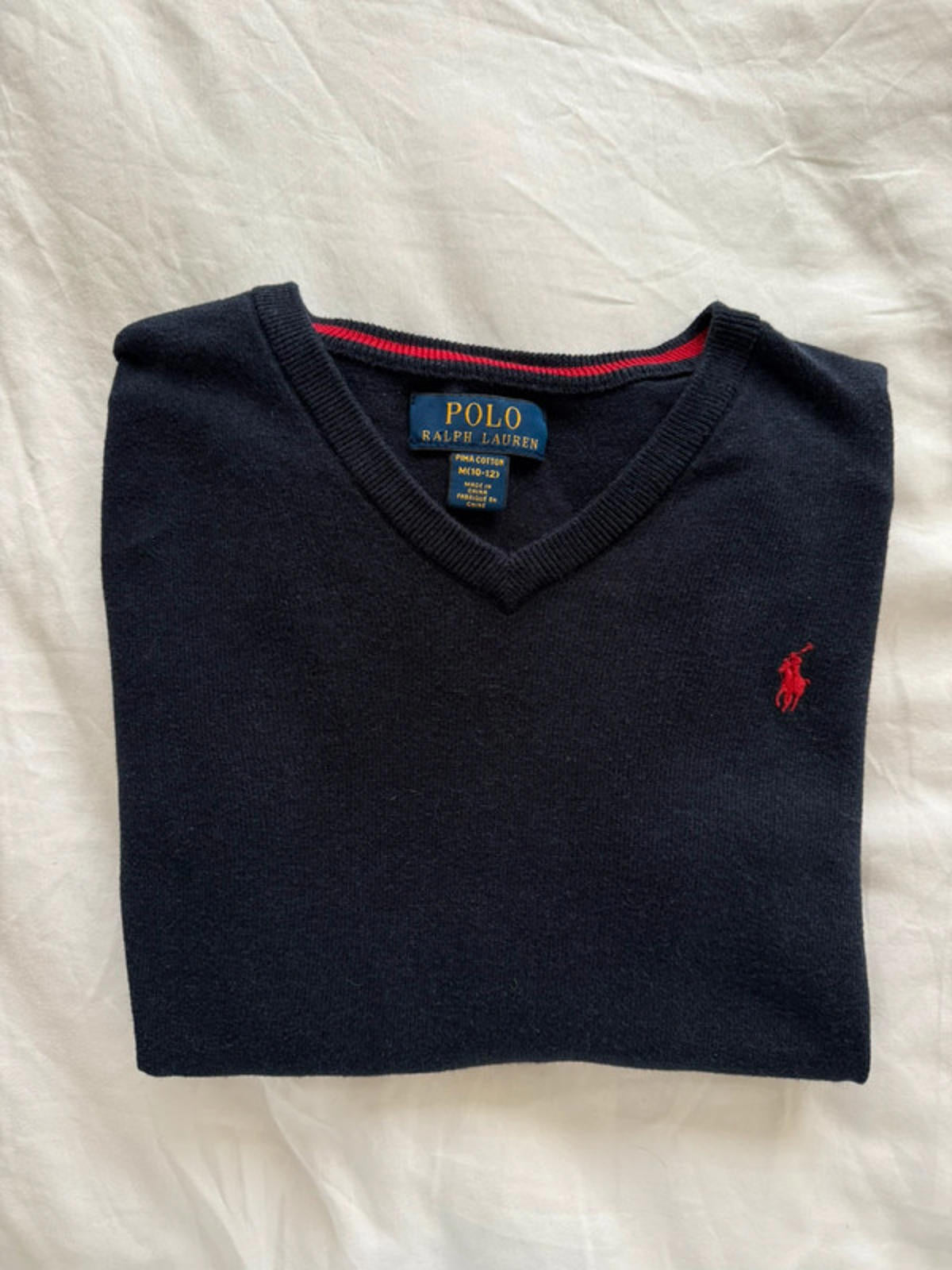 Polo Ralph Lauren Navy V-Neck Knit