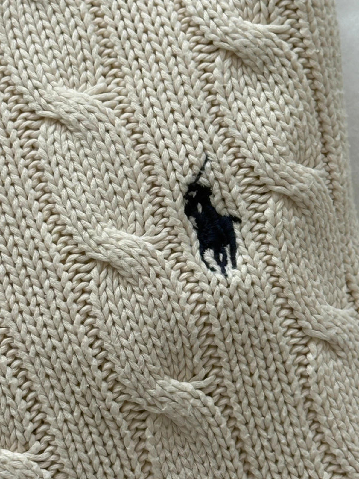 Ralph Lauren Cream Cable Knit Jumper