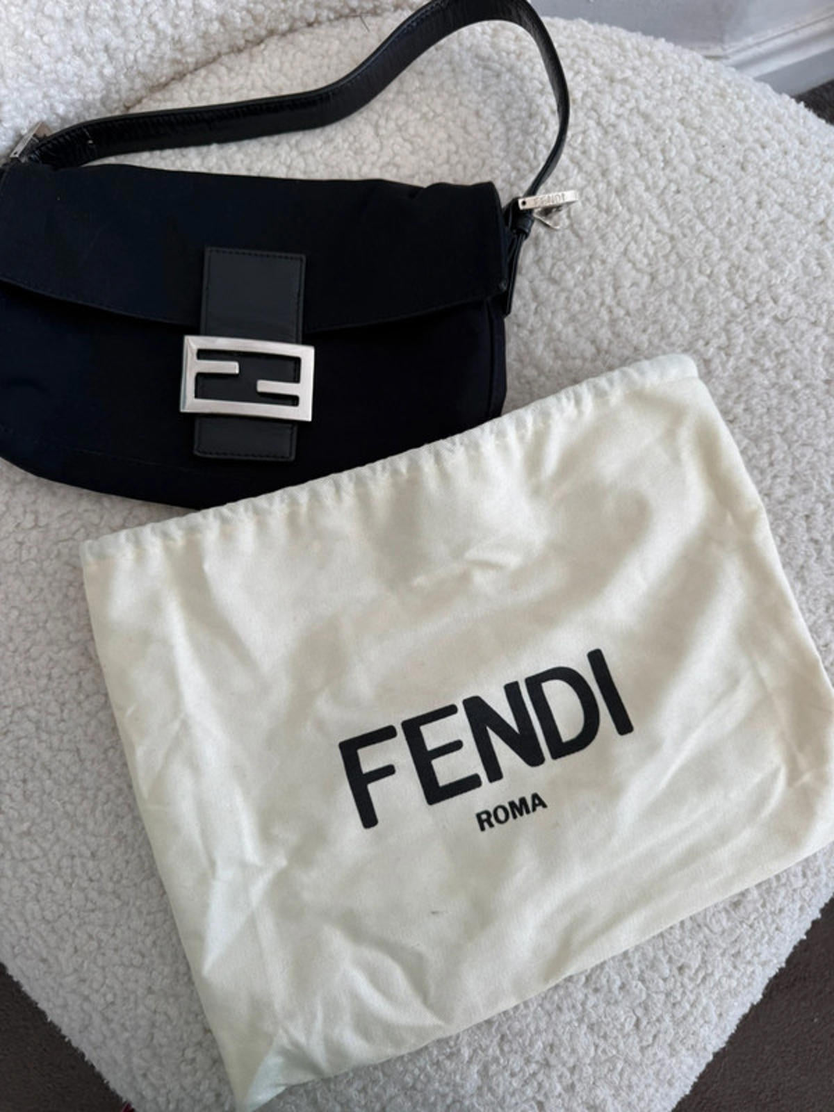 Fendi Baguette Black Shoulder Bag