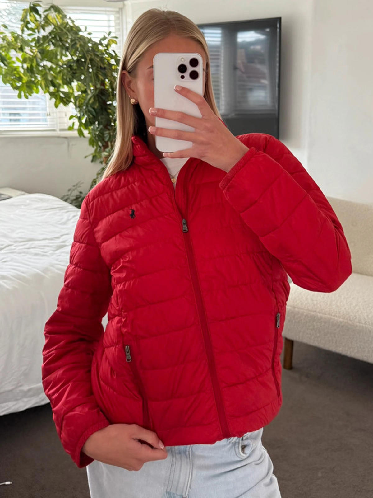 Polo Ralph Lauren Red Lightweight Puffer Jacket