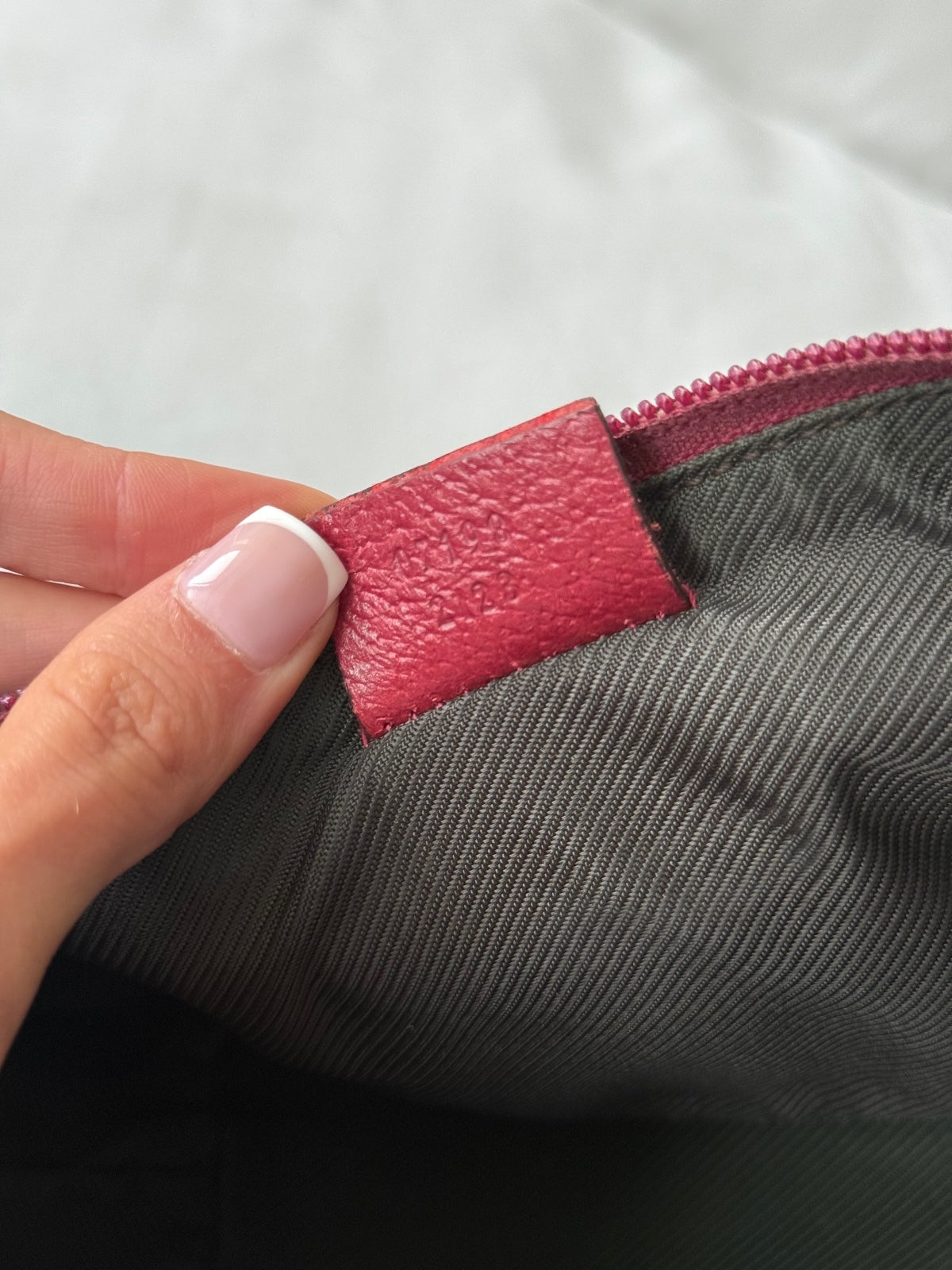 Gucci Beige GG Monogram Pochette Bag