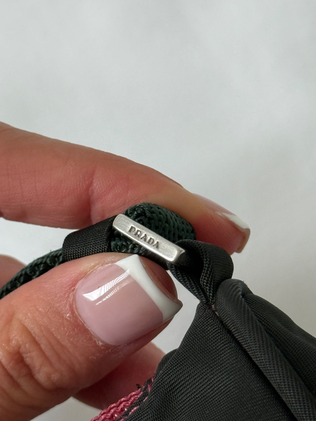Prada Black Nylon Pochette Bag