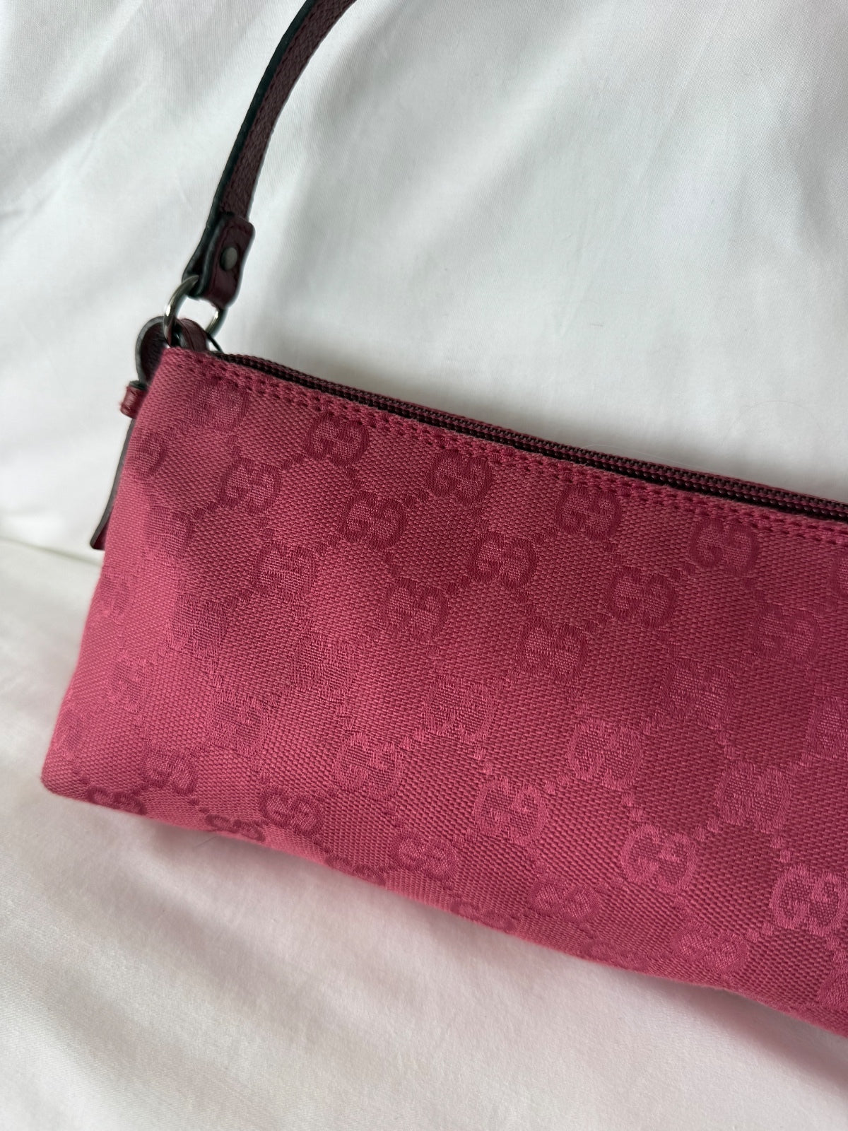 Gucci Dark Pink Monogram Mini Shoulder Bag