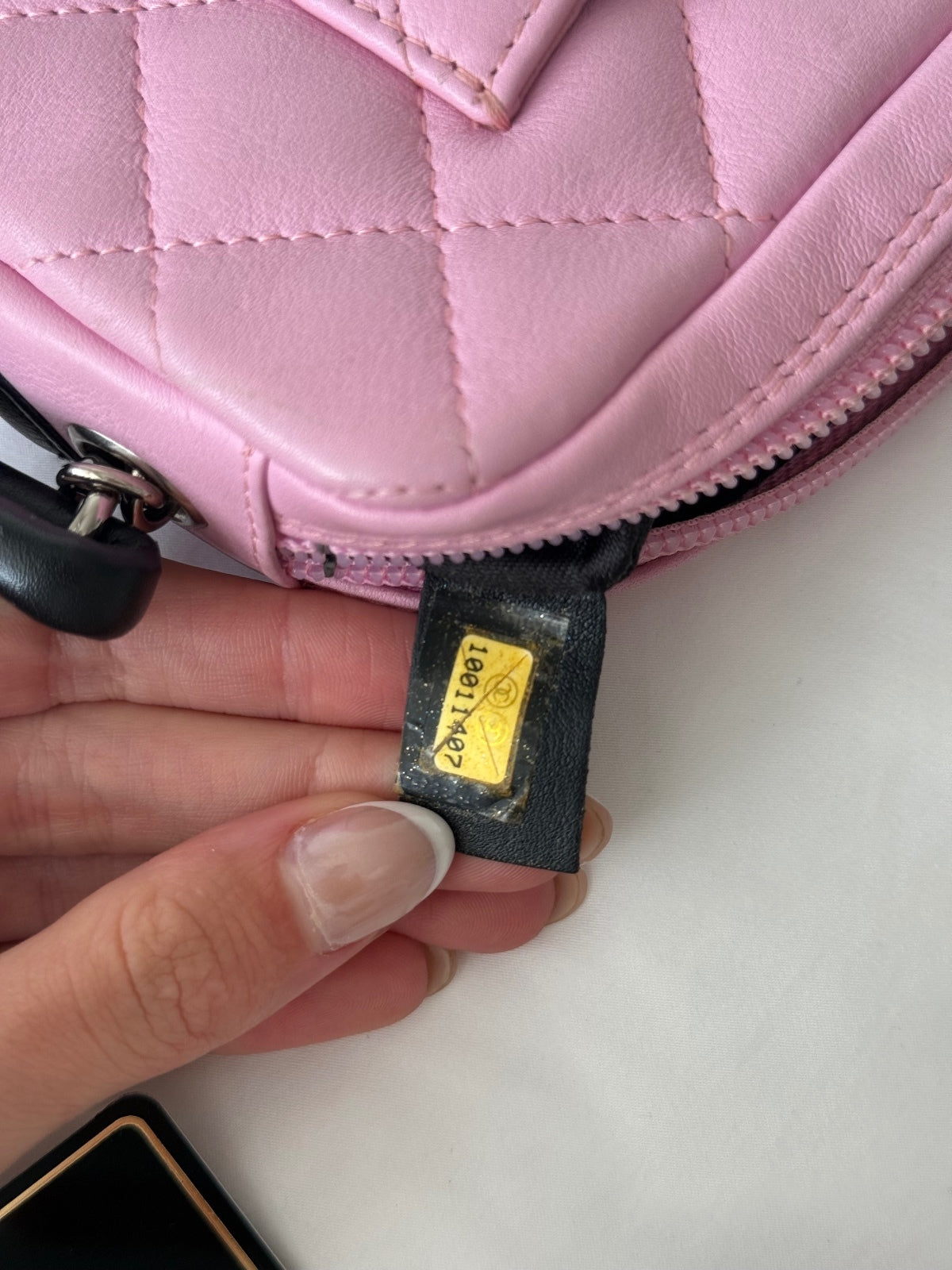Chanel Cambon Ligne Pochette Shoulder Bag in Pink & Black