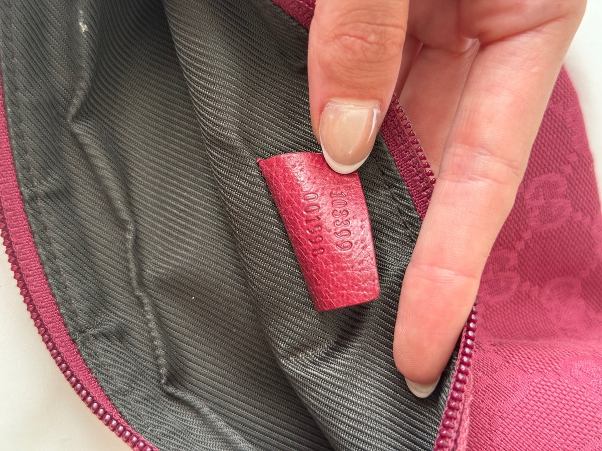 Gucci Dark Pink Monogram Mini Shoulder Bag
