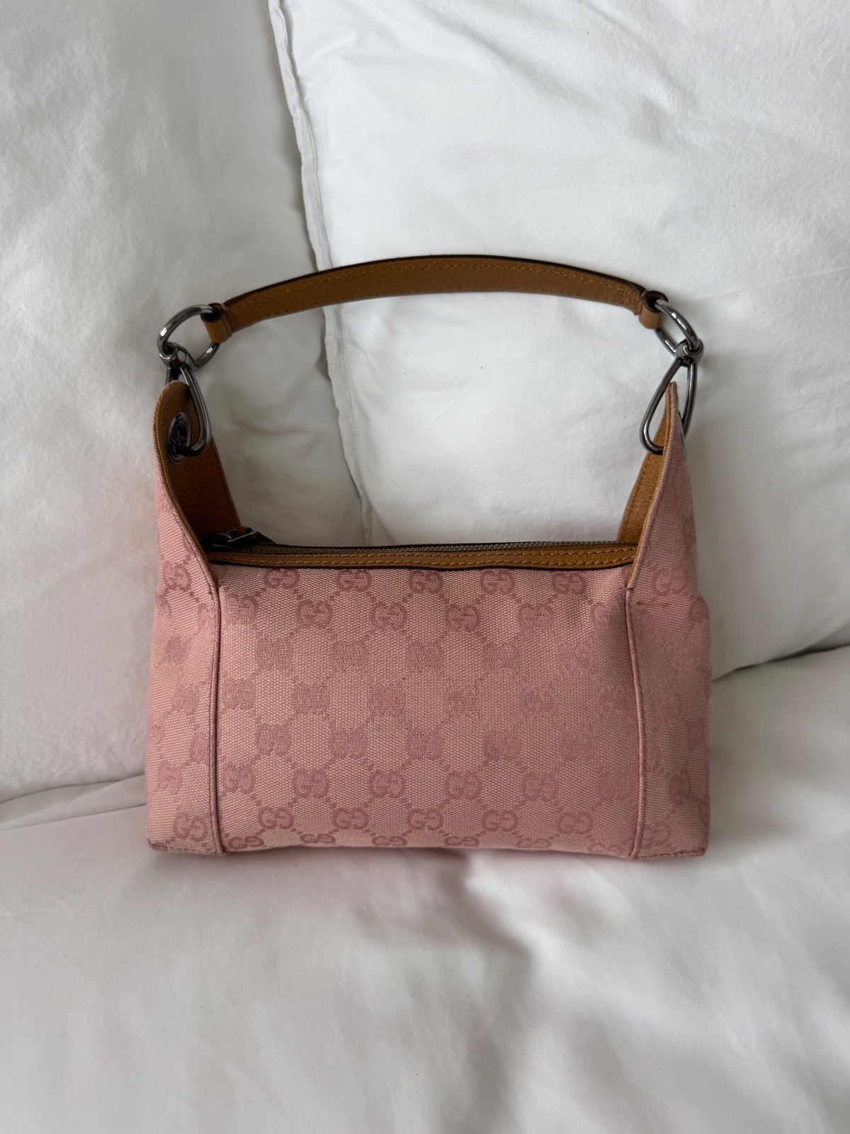 Gucci Pink GG Monogram Shoulder Bag