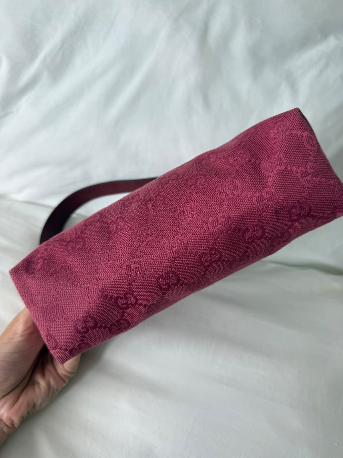 Gucci Dark Pink Monogram Mini Shoulder Bag