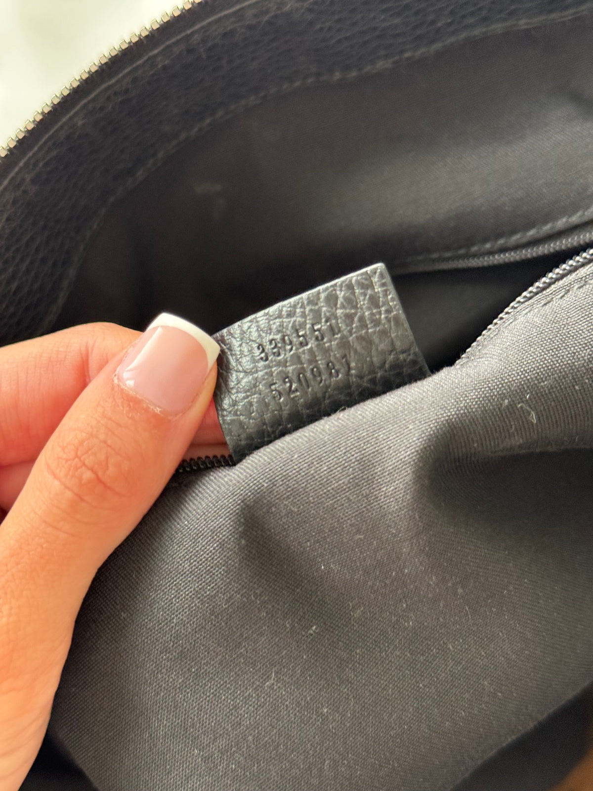 Gucci Black GG Monogram Charm Tote Bag