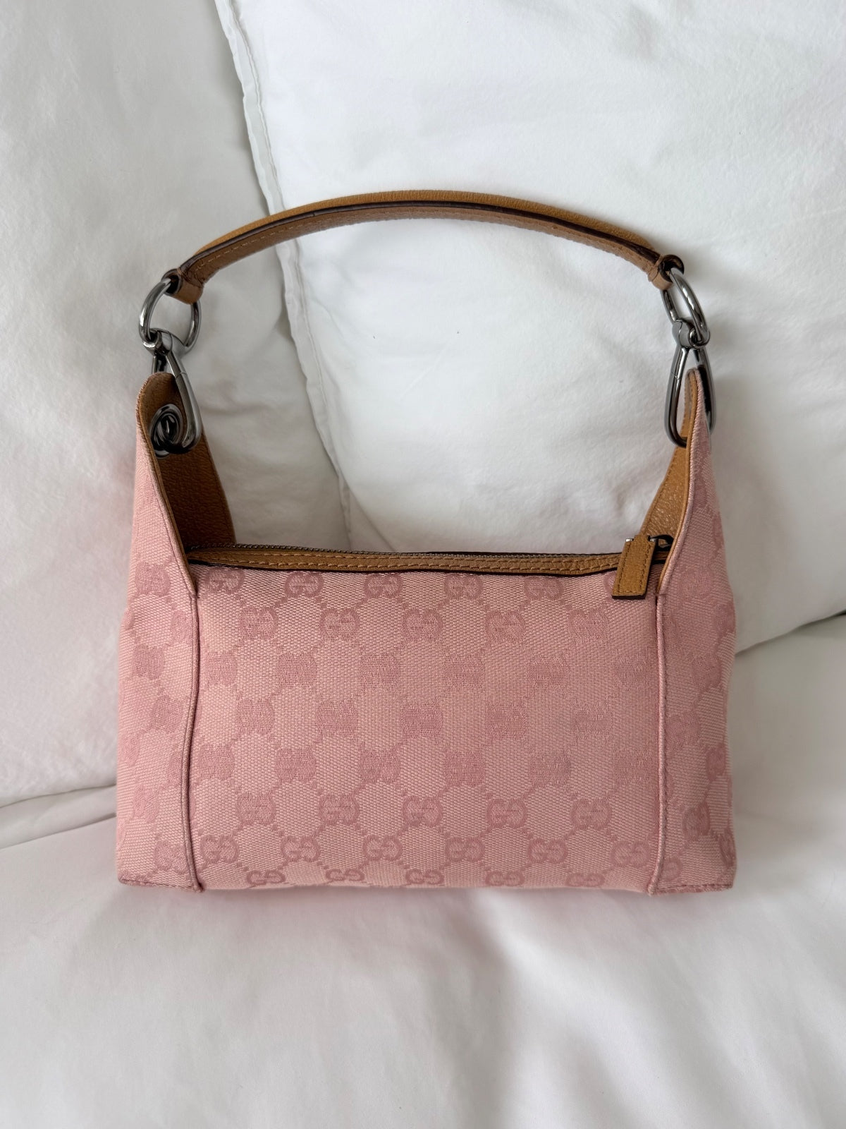 Gucci Pink GG Monogram Shoulder Bag