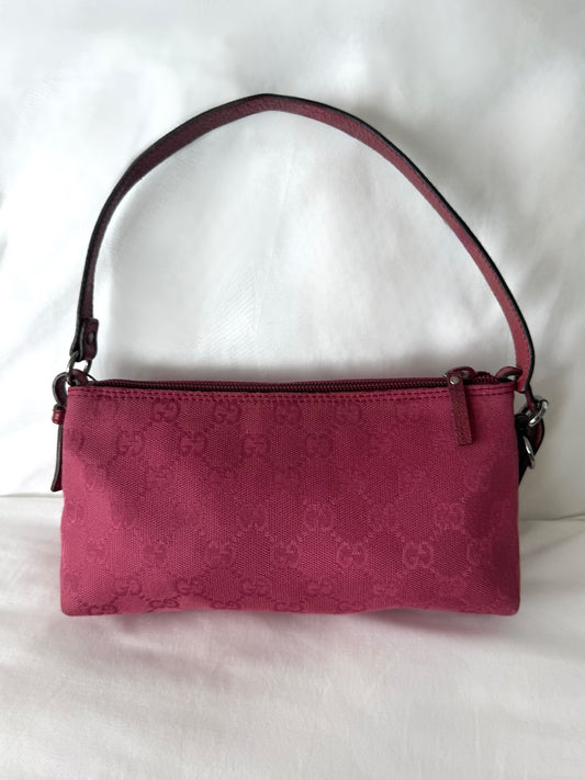 Gucci Dark Pink Monogram Mini Shoulder Bag