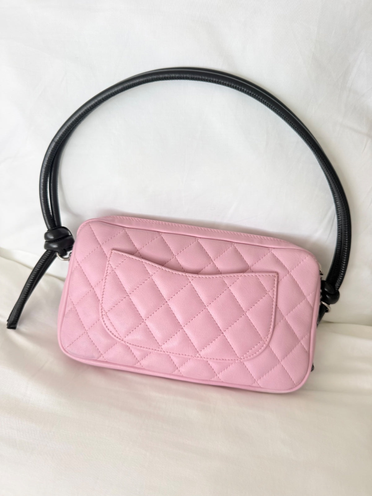 Chanel Cambon Ligne Pochette Shoulder Bag in Pink & Black