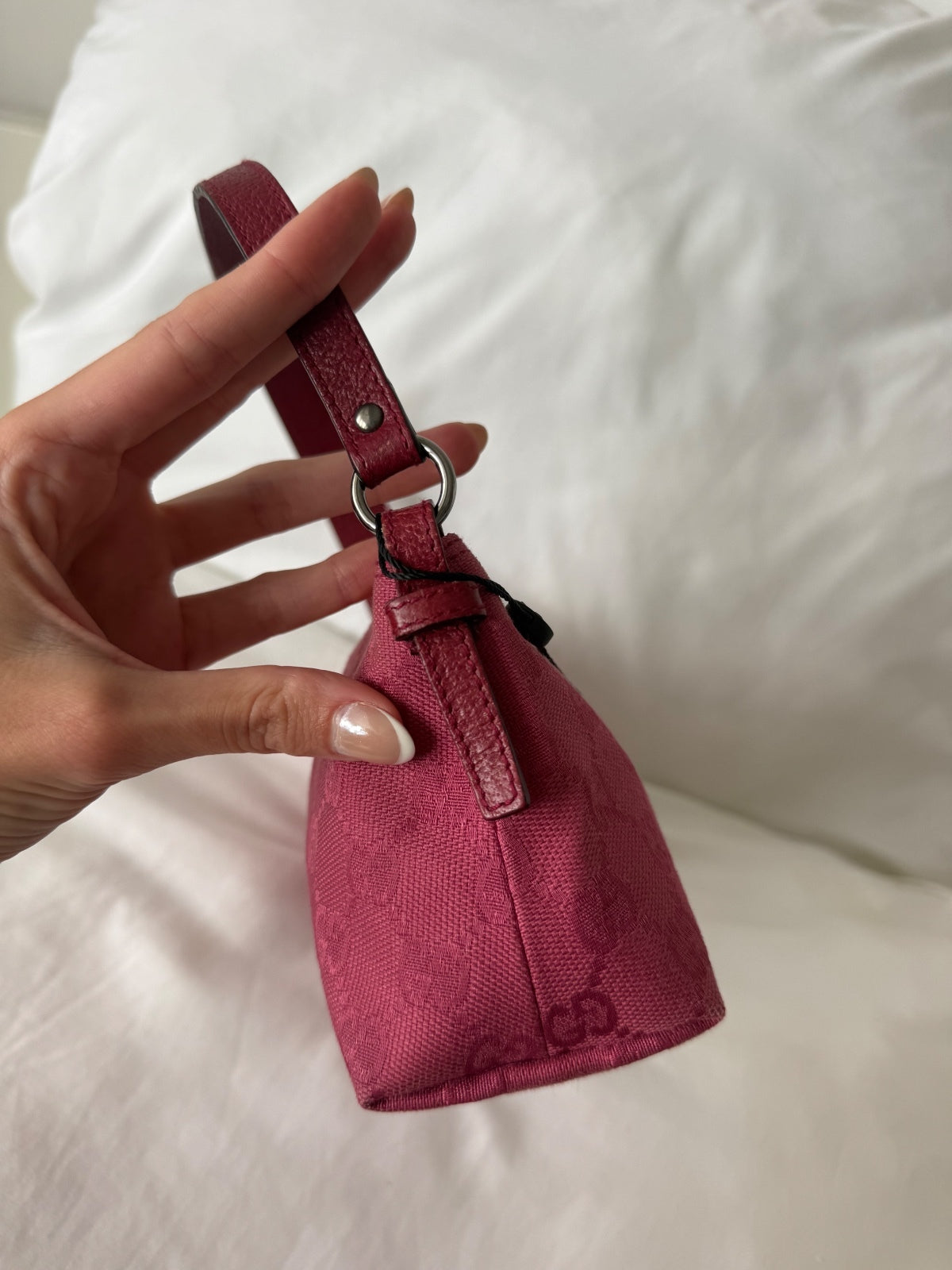 Gucci Dark Pink Monogram Mini Shoulder Bag
