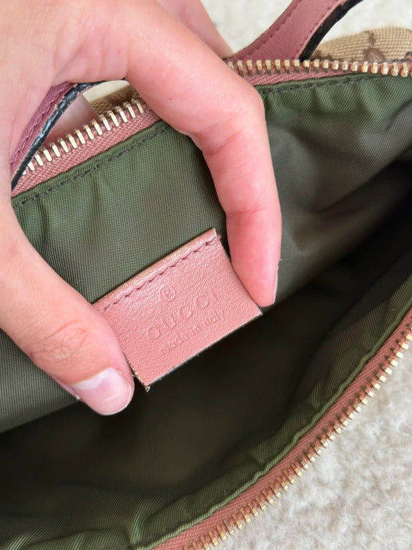 gucci gg canvas pochette shoulder bag