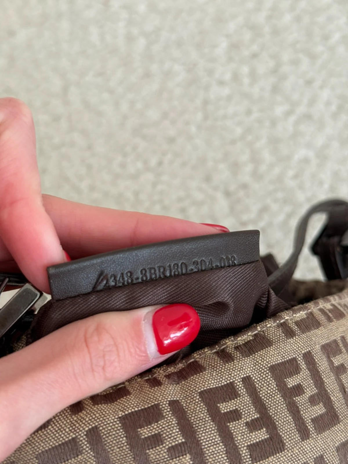 Fendi Mama Zucca monogram baguette shoulder bag