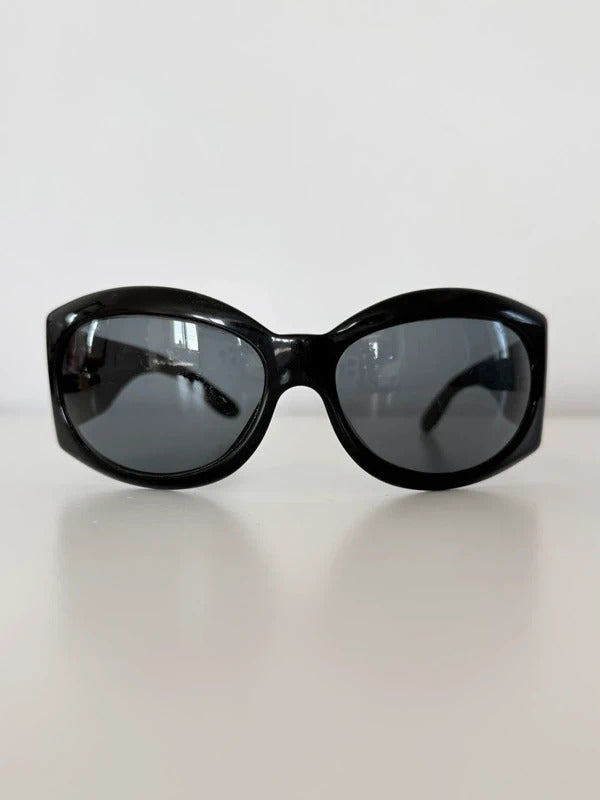 Chanel black oversized sunglasses