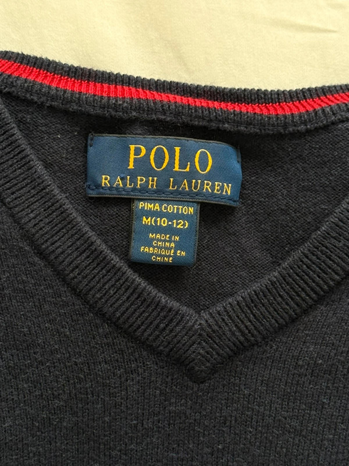 Polo Ralph Lauren Navy V-Neck Knit