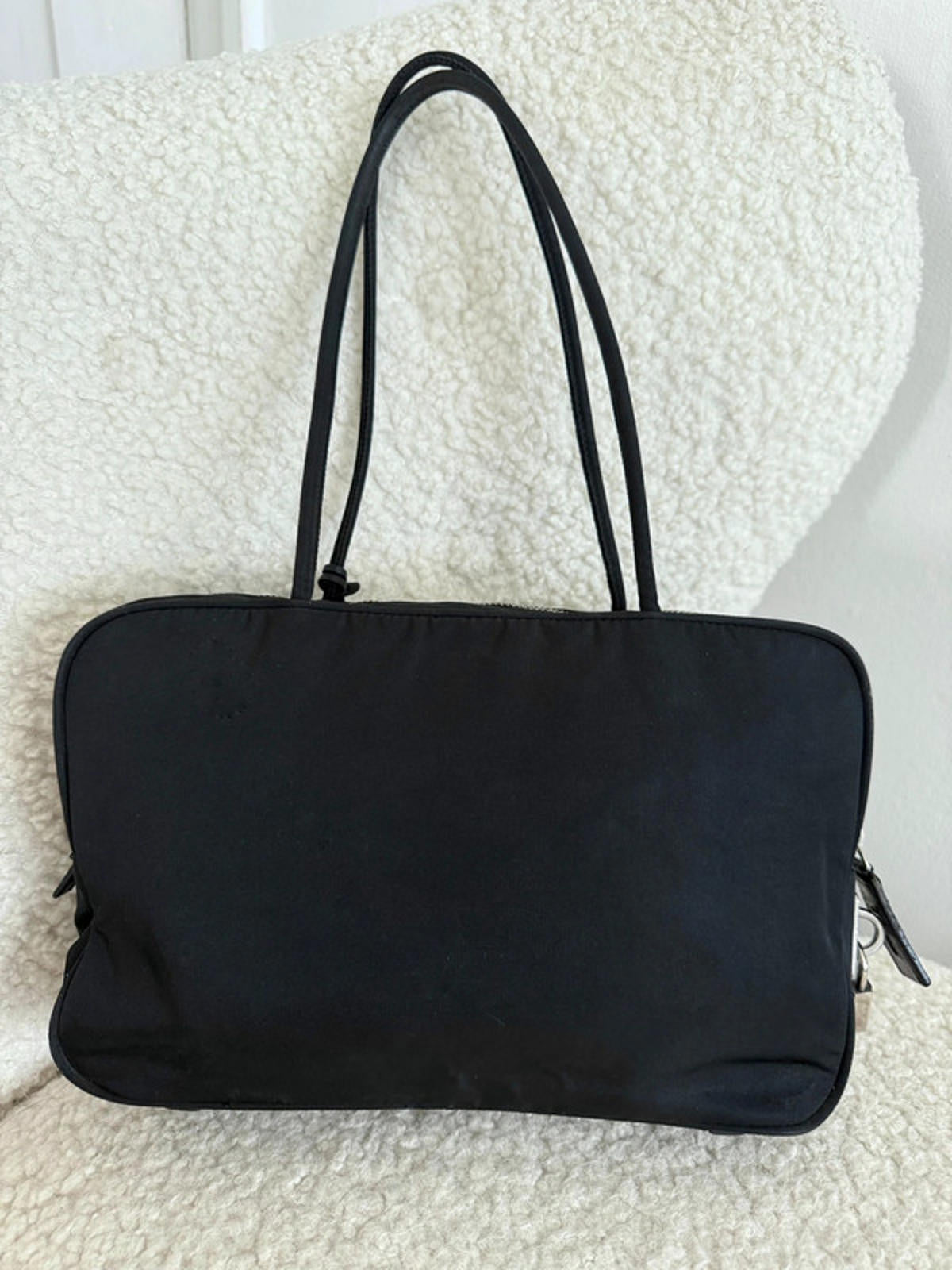 Prada black tessuto nylon bag