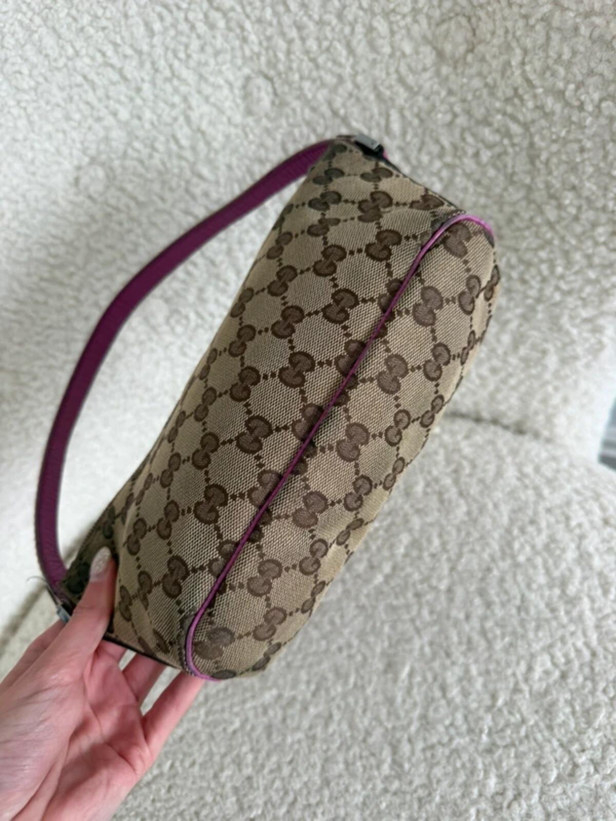 Pink Gucci GG Canvas Pochette