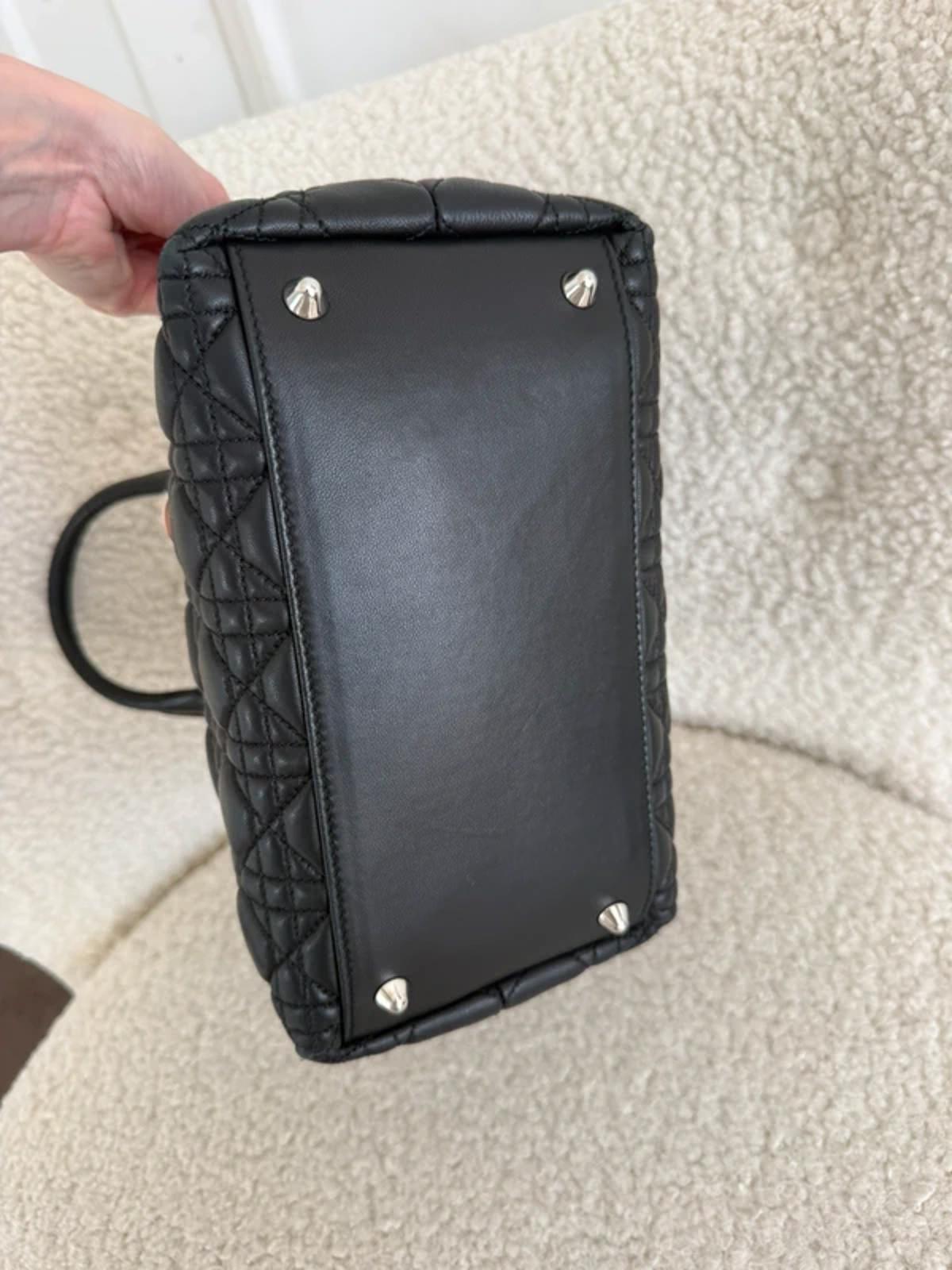 Christian Dior Lady Dior Medium Bag Black Cannage