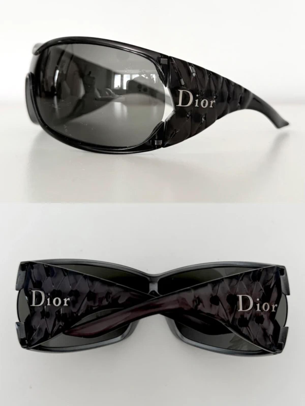 Dior Black Ribbon Shield Sunglasses