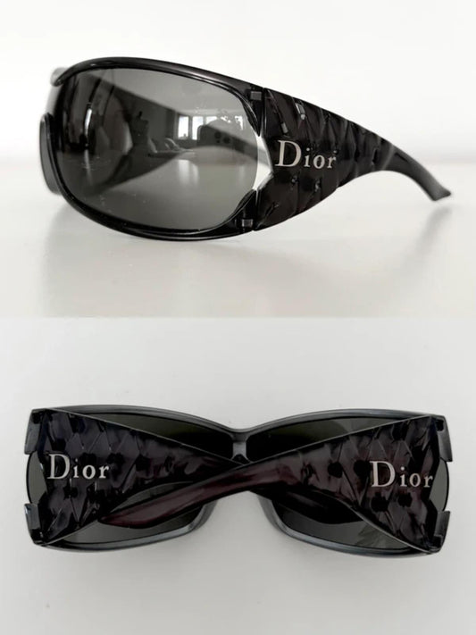 Dior Black Ribbon Shield Sunglasses