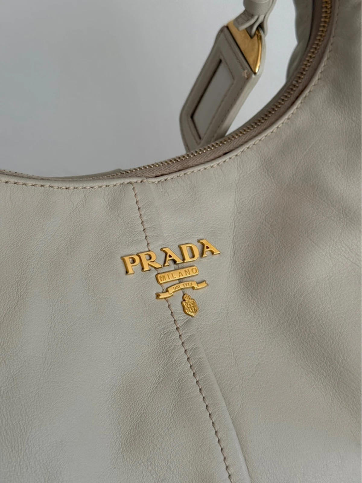 Prada Vitello Daino Hobo Bag