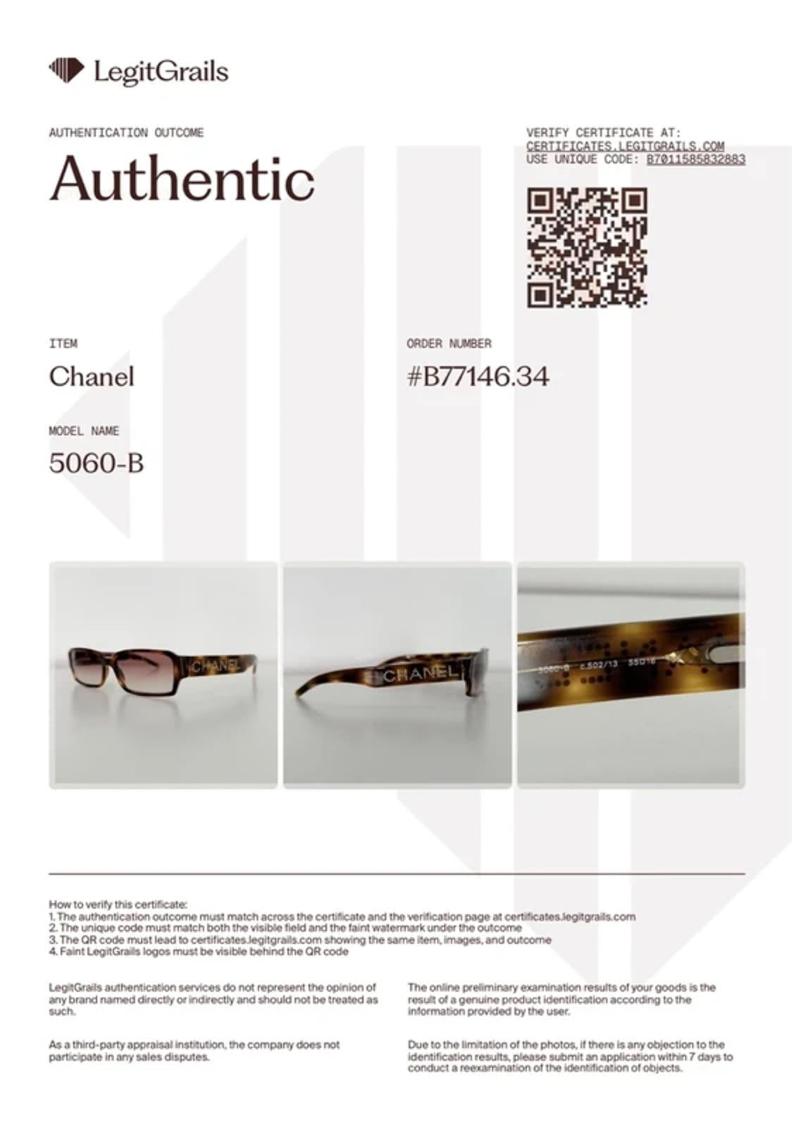Chanel crystal rectangular sunglasses