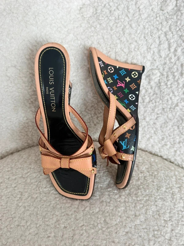 Louis Vuitton x Takashi Murakami Bow Wedge Sandals