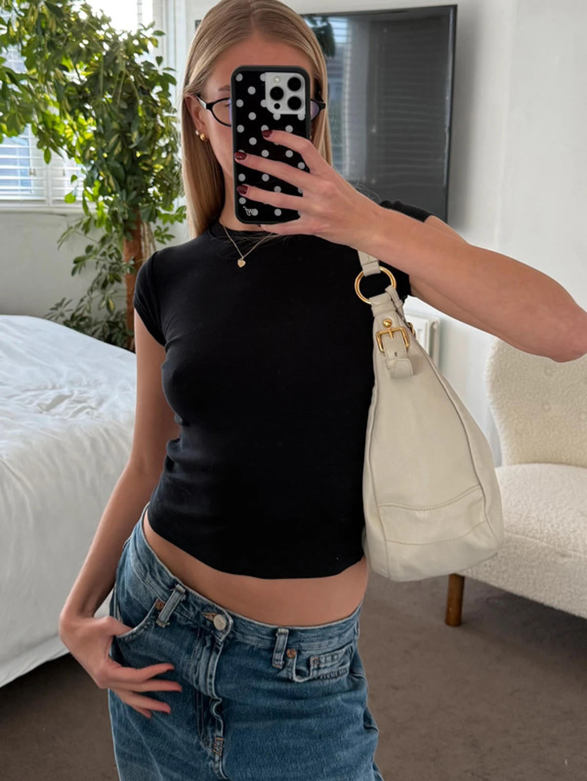 Prada Vitello Daino Hobo Bag