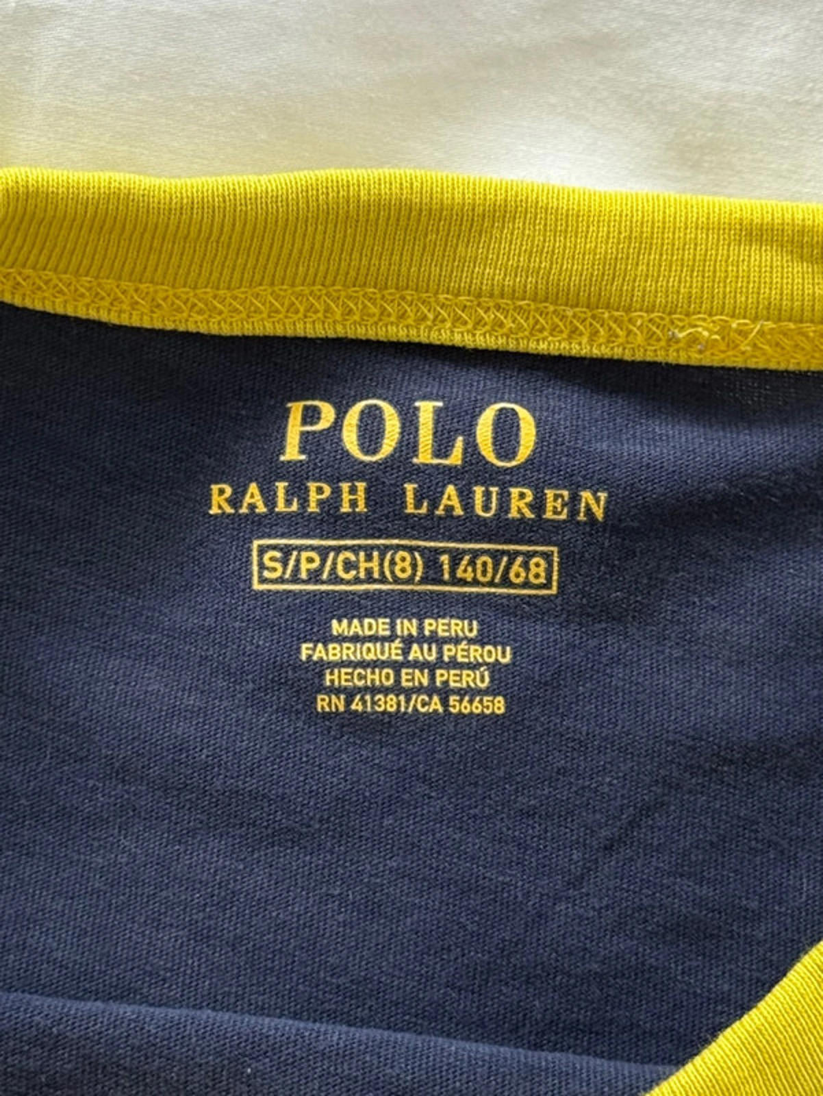 Polo Ralph Lauren navy ringer tee