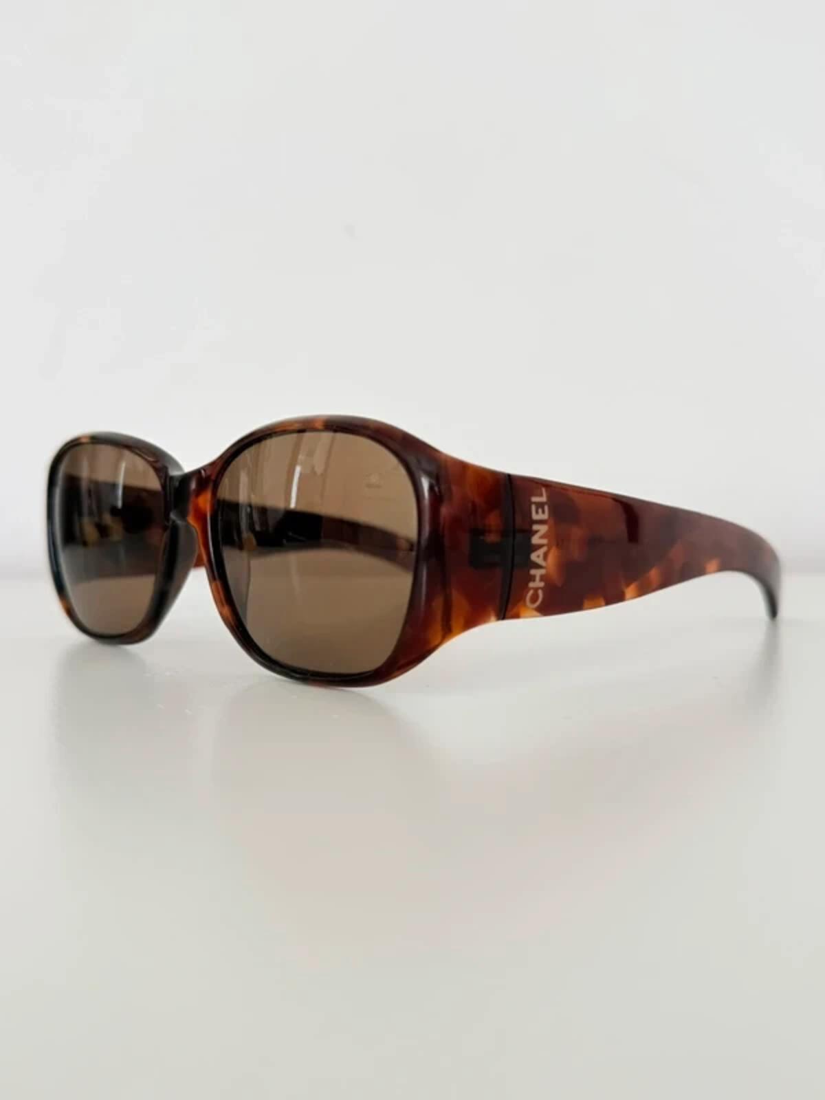 Chanel Oversized Tortoiseshell Sunglasses